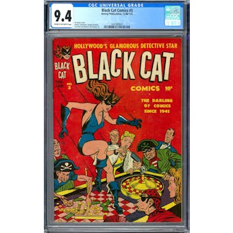 Black Cat Comics #3 CGC 9.4 (C-OW) *1447688007*