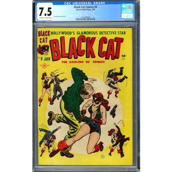 Black Cat Comics #9 CGC 7.5 (OW-W) *1447688008*