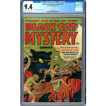 Black Cat Mystery Comics #31 CGC 9.4 (C-OW) *1447688011*