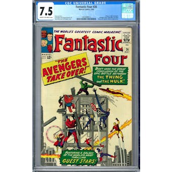 Fantastic Four #26 CGC 7.5 (C-OW) *1447688013*