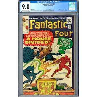 Fantastic Four #34 CGC 9.0 (OW-W) *1447688015*