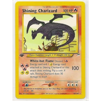 Pokemon Neo Destiny 1st Edition Single Shining Charizard 107/105