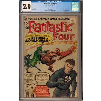 Fantastic Four #10 CGC 2.0 (OW-W) *1447964012*