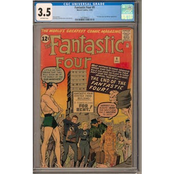 Fantastic Four #9 CGC 3.5 (OW) *1447964013*