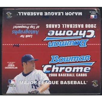 2008 Bowman Chrome Baseball 24 Pack Retail Box