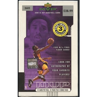 2000/01 Upper Deck MVP Basketball Blaster Box