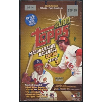 2000 Topps Series 2 Baseball Blaster Box