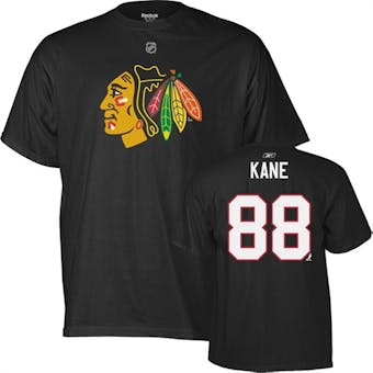 Patrick Kane Chicago Blackhawks Black Reebok T-Shirt (Adult XL)