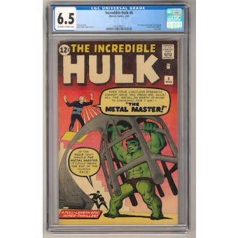Incredible Hulk #6 CGC 6.5 (OW-W) *1451640017*