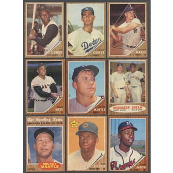 1962 Topps Baseball Complete Set (EX)