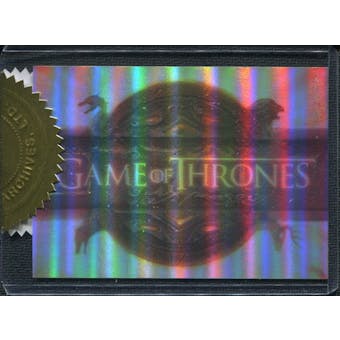 2012 Rittenhouse Game of Thrones Season One #T1 Title Sequence /900