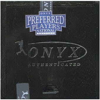 2012 Onyx Preferred Players National Edition Baseball Hobby Box