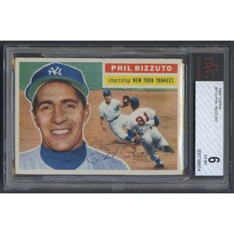 1956 Topps Baseball #113 Phil Rizzuto BVG 6 (EX-MT) *8814