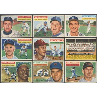 1956 Topps Baseball Lot of 68 Cards (67 Different) EX