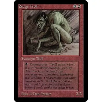 Magic the Gathering Beta Single Sedge Troll - NEAR MINT (NM)