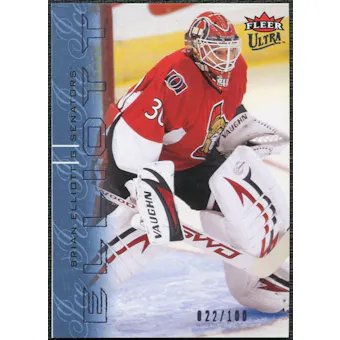 2009/10 Fleer Ultra Ice Medallion #105 Brian Elliott /100
