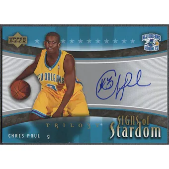 2005/06 Upper Deck Trilogy #CP Chris Paul Stardom Auto