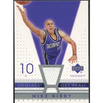 2002/03 Upper Deck UD Glass Get Real Jersey #MBR Mike Bibby