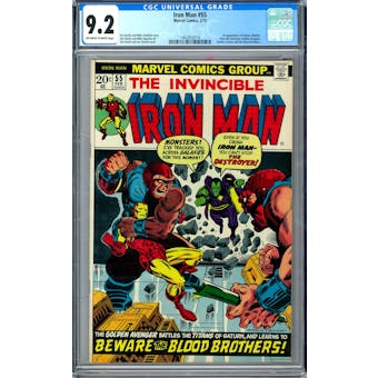 Iron Man #55 CGC 9.2 (OW-W) *1462852014*