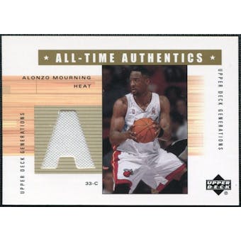 2002/03 Upper Deck Generations All-Time Authentics #AMA Alonzo Mourning