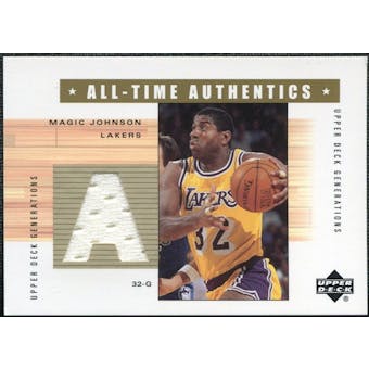 2002/03 Upper Deck Generations All-Time Authentics #MG2A Magic Johnson White