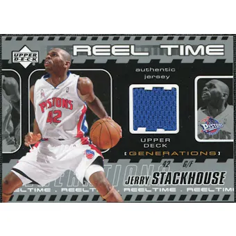 2002/03 Upper Deck Generations Reel Time Jersey #JSJ Jerry Stackhouse