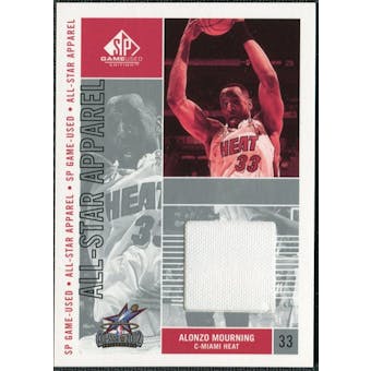 2002/03 Upper Deck SP Game Used All-Star Apparel #AMAS Alonzo Mourning