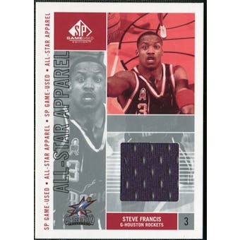 2002/03 Upper Deck SP Game Used All-Star Apparel #SFAS Steve Francis