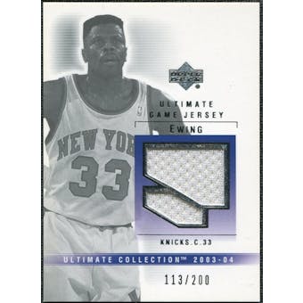 2003/04 Upper Deck Ultimate Collection Jerseys #PE Patrick Ewing /200