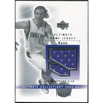 2003/04 Upper Deck Ultimate Collection Jerseys #SN Steve Nash /200