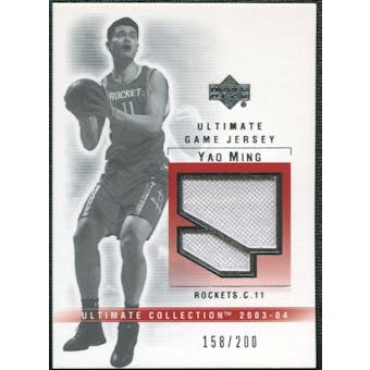 2003/04 Upper Deck Ultimate Collection Jerseys #YM Yao Ming /200