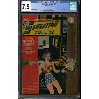 Sensation Comics #81 CGC 7.5 (OW) *1465463017*