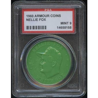 1960 Armour Coin Nellie Fox Green PSA 9 (MINT) *8158