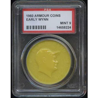 1960 Armour Coin Early Wynn Yellow PSA 9 (MINT) *8224