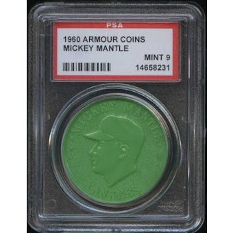 1960 Armour Coin Mickey Mantle Green PSA 9 (MINT) *8231