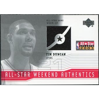 2003/04 Upper Deck All-Star Weekend Authentics #ASTD Tim Duncan