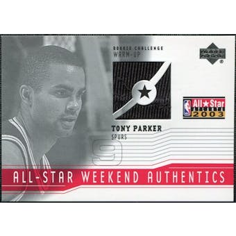 2003/04 Upper Deck All-Star Weekend Authentics #ASTP Tony Parker