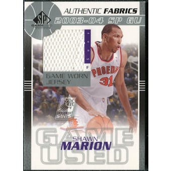 2003/04 Upper Deck SP Game Used Authentic Fabrics #MAJ Shawn Marion