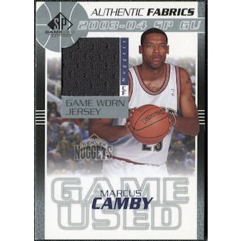 2003/04 Upper Deck SP Game Used Authentic Fabrics #MCJ Marcus Camby