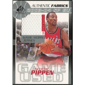 2003/04 Upper Deck SP Game Used Authentic Fabrics #SPJ Scottie Pippen