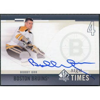 2010/11 Upper Deck SP Authentic Sign of the Times #SOTBO Bobby Orr Autograph