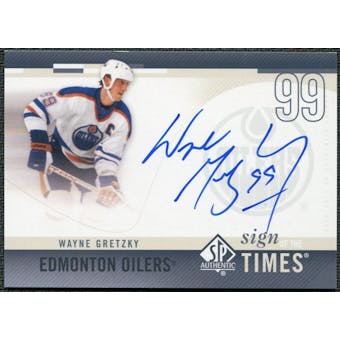 2010/11 Upper Deck SP Authentic Sign of the Times #SOTWG Wayne Gretzky Autograph