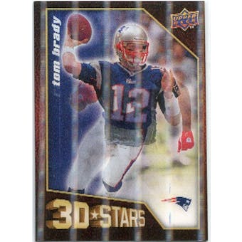 2009 Upper Deck 3D Stars #3D1 Tom Brady Randy Moss