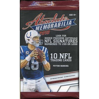 2010 Panini Absolute Football Retail Pack (Lot of 24)