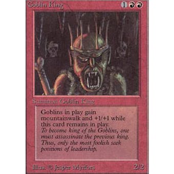 Magic the Gathering Alpha Single Goblin King - NEAR MINT (NM)