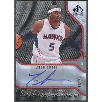 2009/10 SP Signature Edition #SSJ Josh Smith SIGnificance Auto #78/99