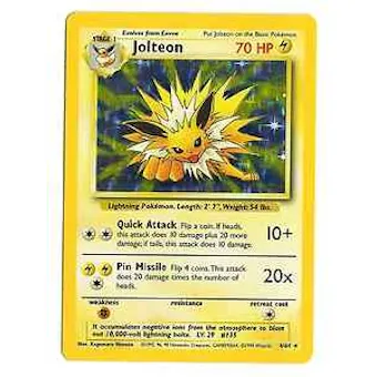 Pokemon Jungle Single Jolteon 4/64 - Error No Set Logo