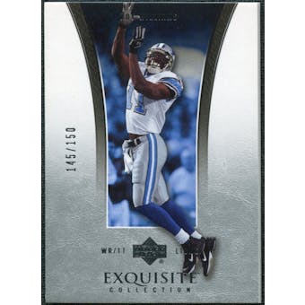 2005 Upper Deck Exquisite Collection #13 Roy Williams WR /150