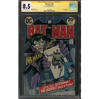 Batman #251 CGC 8.5 (OW-W) Signed By Neal Adams *1478283002*