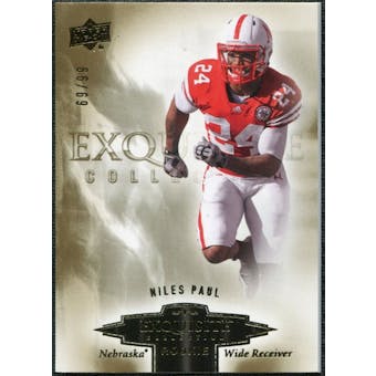 2010 Upper Deck Exquisite Collection Draft Picks #ERNP Niles Paul /99